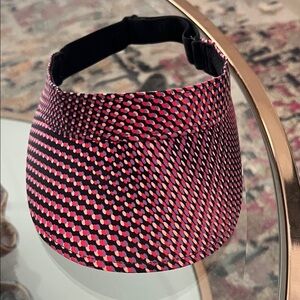 Lululemon Athletica Pink and Black Patterned Visor 2020 Seawheeze